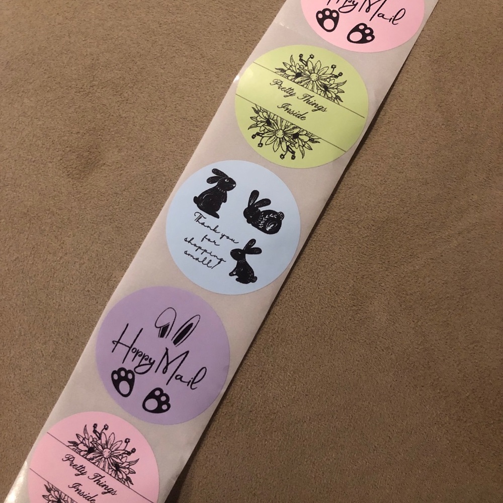 30 Custom Easter Package Thermal Stickers